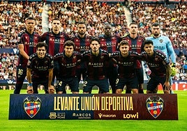 Once inicial del Levante en un partido de liga.