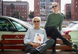 Joaquín Rodrigo y Lúa Solaz, autor y diseñadora del libro.