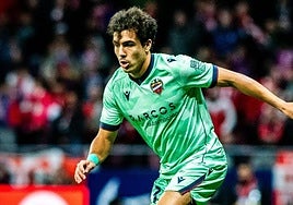 Manu Sánchez, durante un partido del Levante.