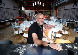 David García, en su negocio.