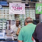 Una administración de lotería en una imagen de archivo.