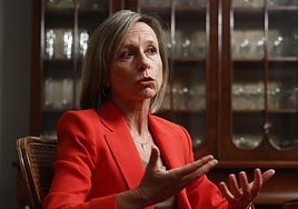 Esther Rojo, durante una entrevista con LAS PROVINCIAS.