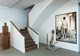 Espacio ya habilitado para museo en el taller de Miquel Navarro.