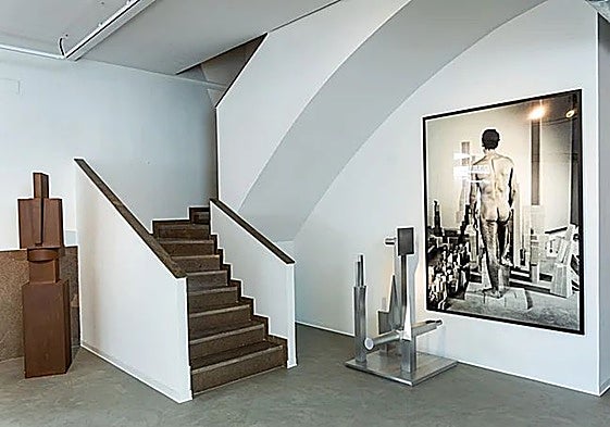 Espacio ya habilitado para museo en el taller de Miquel Navarro.