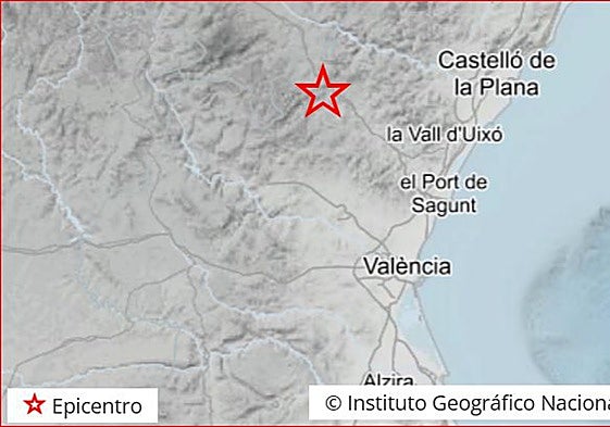 Epicentro del seísmo.
