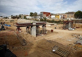 Reconstrucción de una pasarela sobre el Poyo en Picanya.