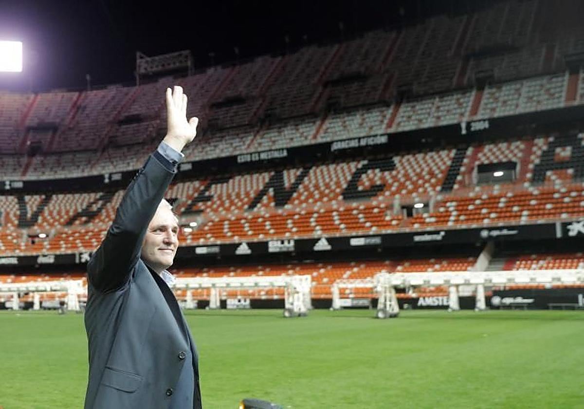 Santiago Cañizares, en Mestalla.