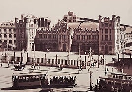 La Estación del Norte, en una imagen de los años 40-50.