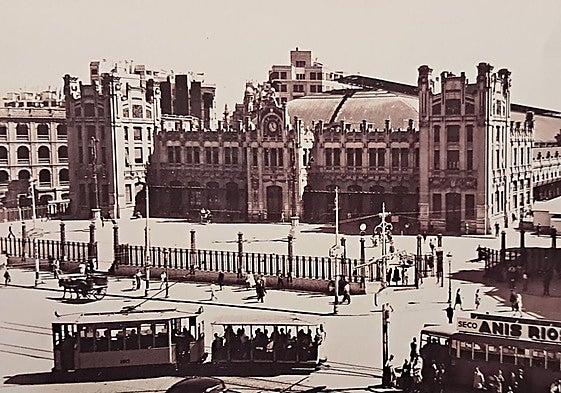 La Estación del Norte, en una imagen de los años 40-50.