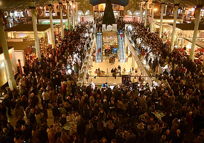 La pasada edición de la feria en el Mercado de Colón.