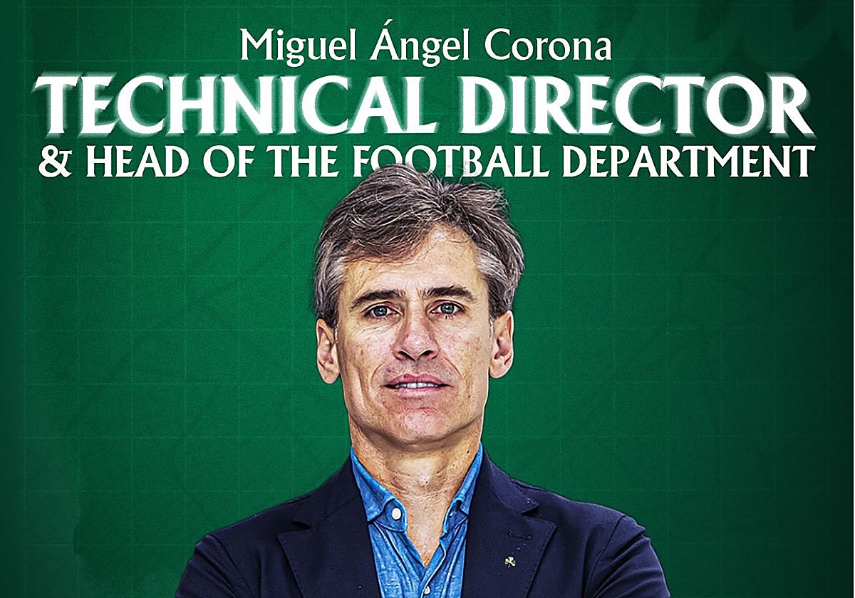 Miguel Ángel Corona, nuevo director deportiva del Panathinaikos.