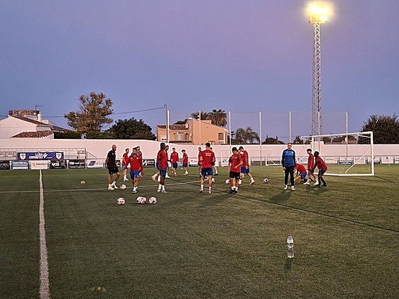 Un entrenamiento del CD Jávea.