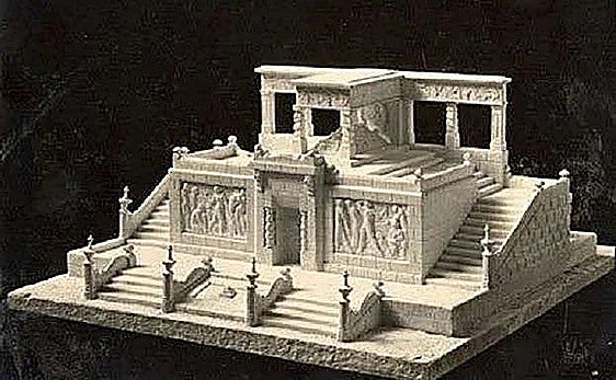 Recreación del mausoleo diseñado por Goerlich para honrar a Blasco Ibáñez.