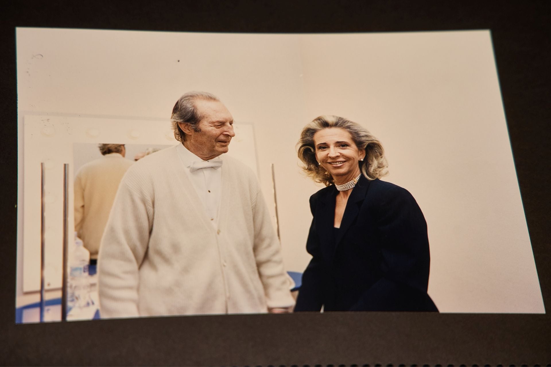 Mayrén, con el director Carlo María Gulini.