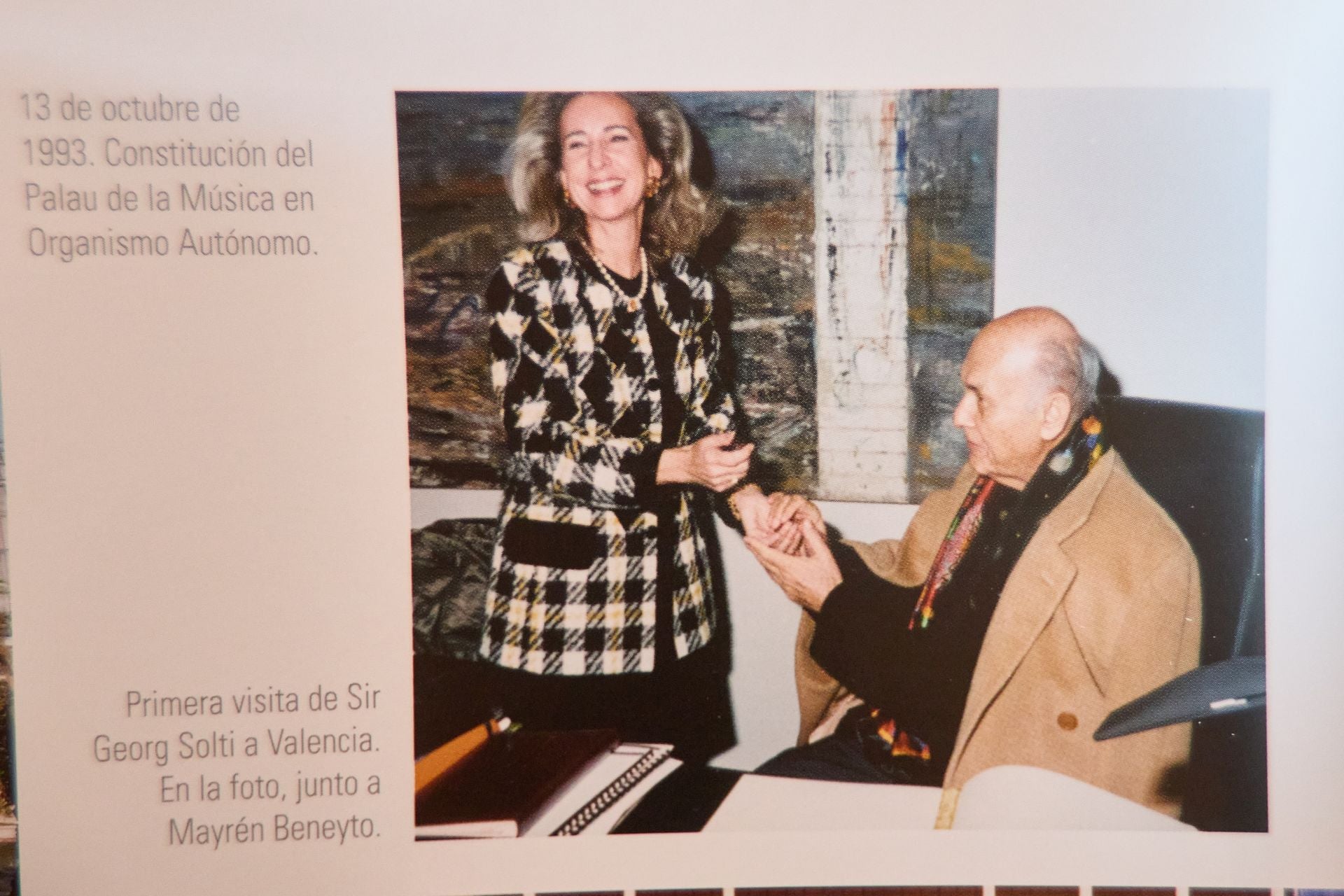 Sir Georg Solti adoraba a Mayrén Beneyto. «Su mujer me pidió que asistiera a su funeral en Londres cuando murió».