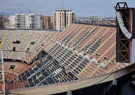 La grada de Mestalla.