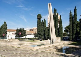 Monumento de la Plaza de las víctimas de la dana que se va a rehabilitar y donde se incluirá el nombre de los fallecidos en riadas.