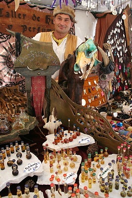 Productos artesanales en el Mercado Medieval