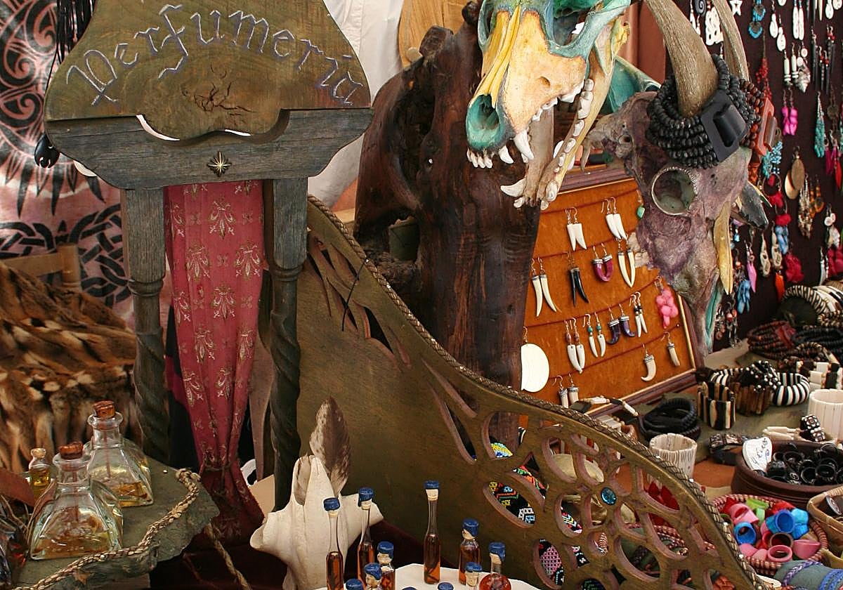 Productos artesanales en el Mercado Medieval