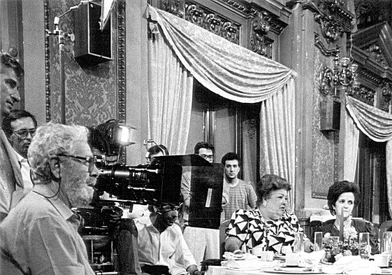 Berlanga, en el rodaje de una de sus películas.