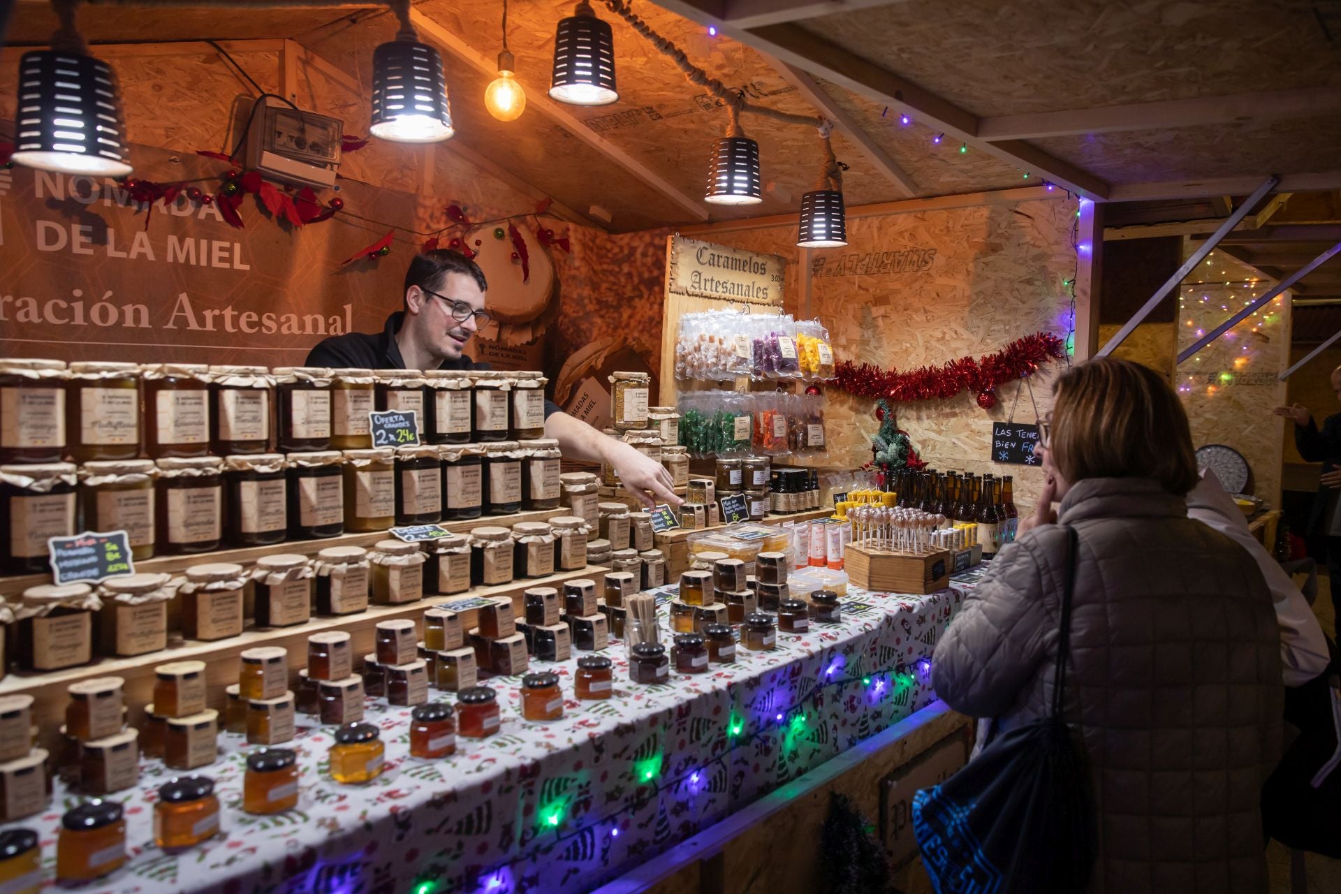 Mercadillo navideño en Orihuela.
