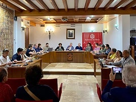 Un reciente pleno del Ayuntamiento de l'Eliana.
