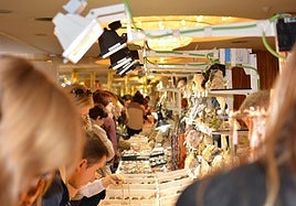 Exposición de minerales en una edición pasada