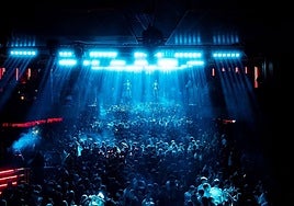 Interior de la discoteca Marmarela de Alicante.