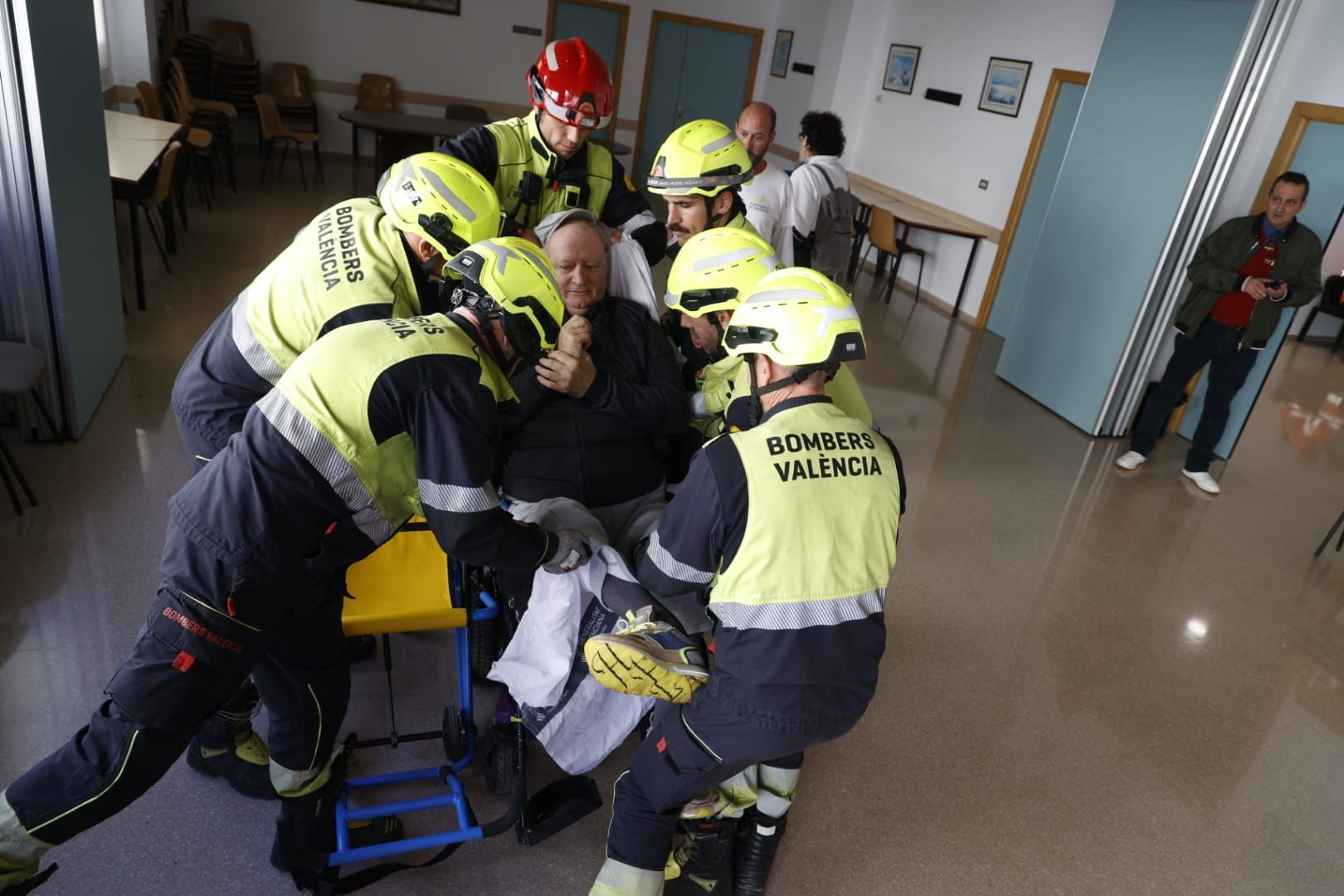 Simulacro de inundación en La Torre