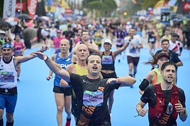 LLegada a la meta de los corredores