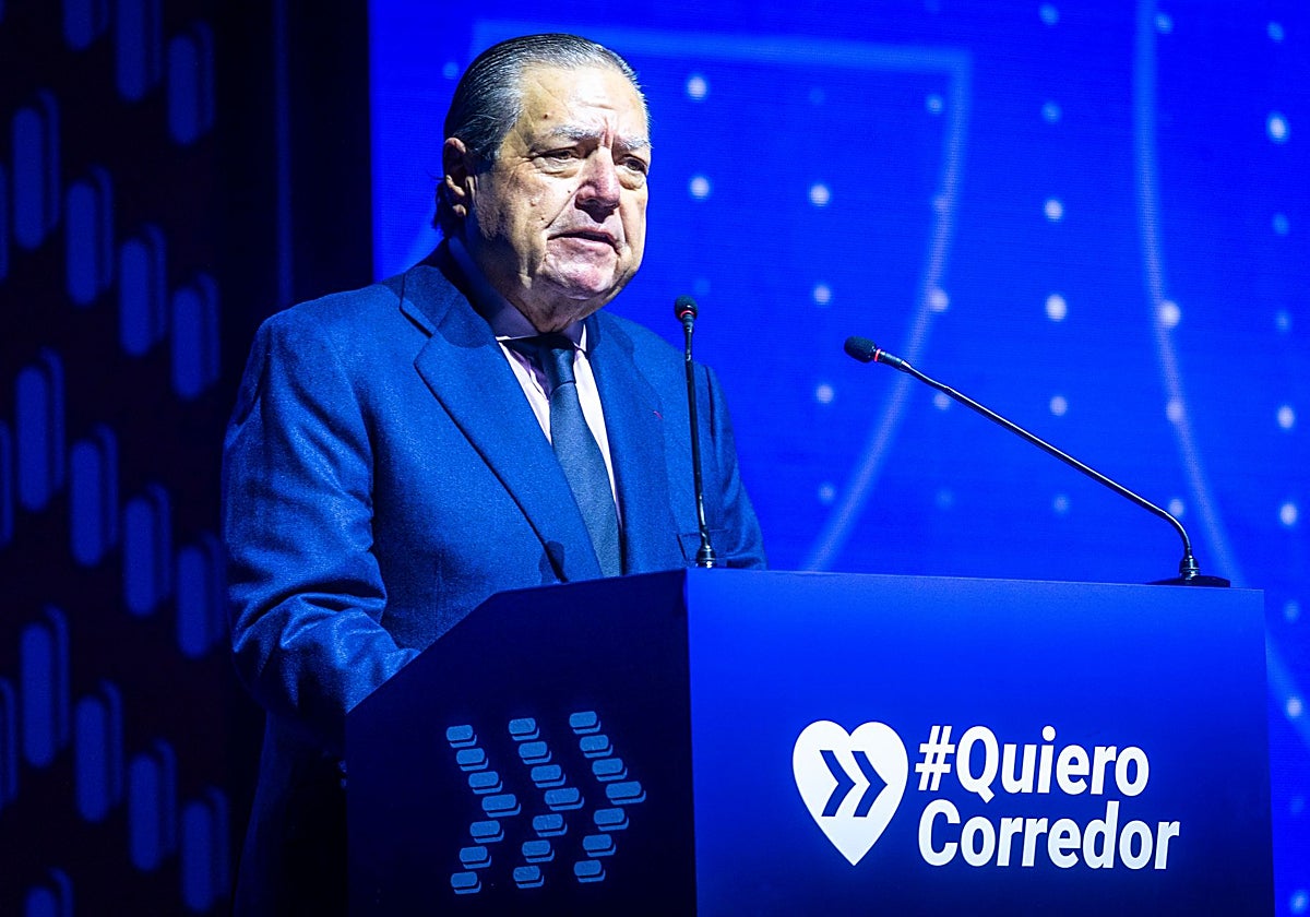 Vicente Boluda, durante su intervención en el acto de #QuieroCorredor.