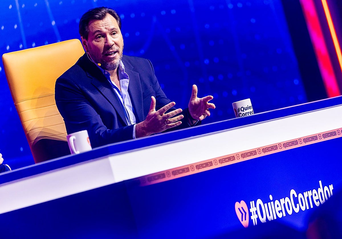 Óscar Puente, durante el acto de #QuieroCorredor.