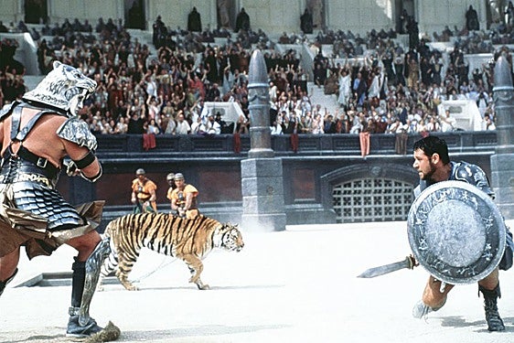Escena de la película Gladiator