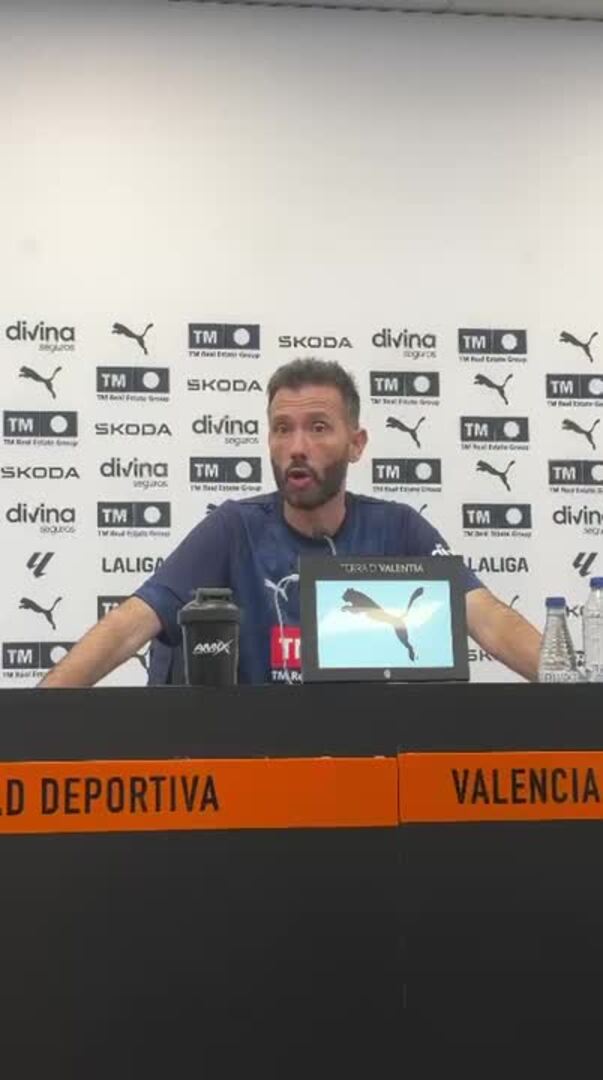 Corberán analiza el derbi entre Valencia y Levante