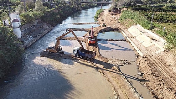 Actuación en el cauce del río Júcar.