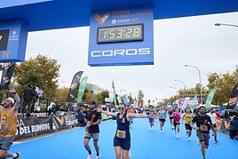 Llegada corredores a la meta