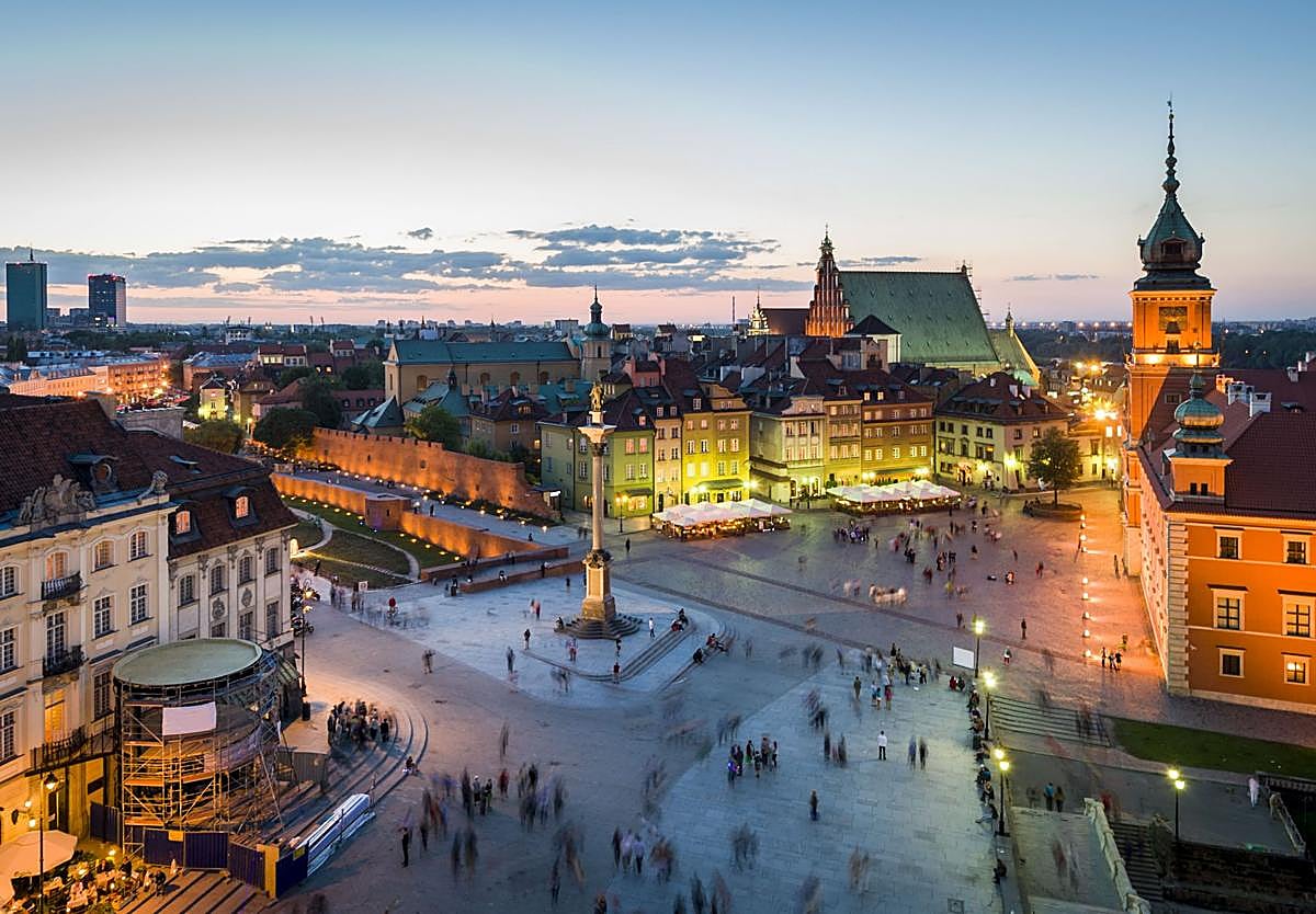 Plaza del Castillo, en el casco antiguo de Varsovia.