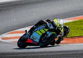 El piloto de Cox Alberto Ferrández en los entrenamientos libres