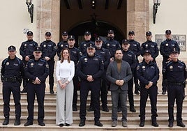 Campos y Sagredo en un acto de la Policía Local en una imagen de archivo.