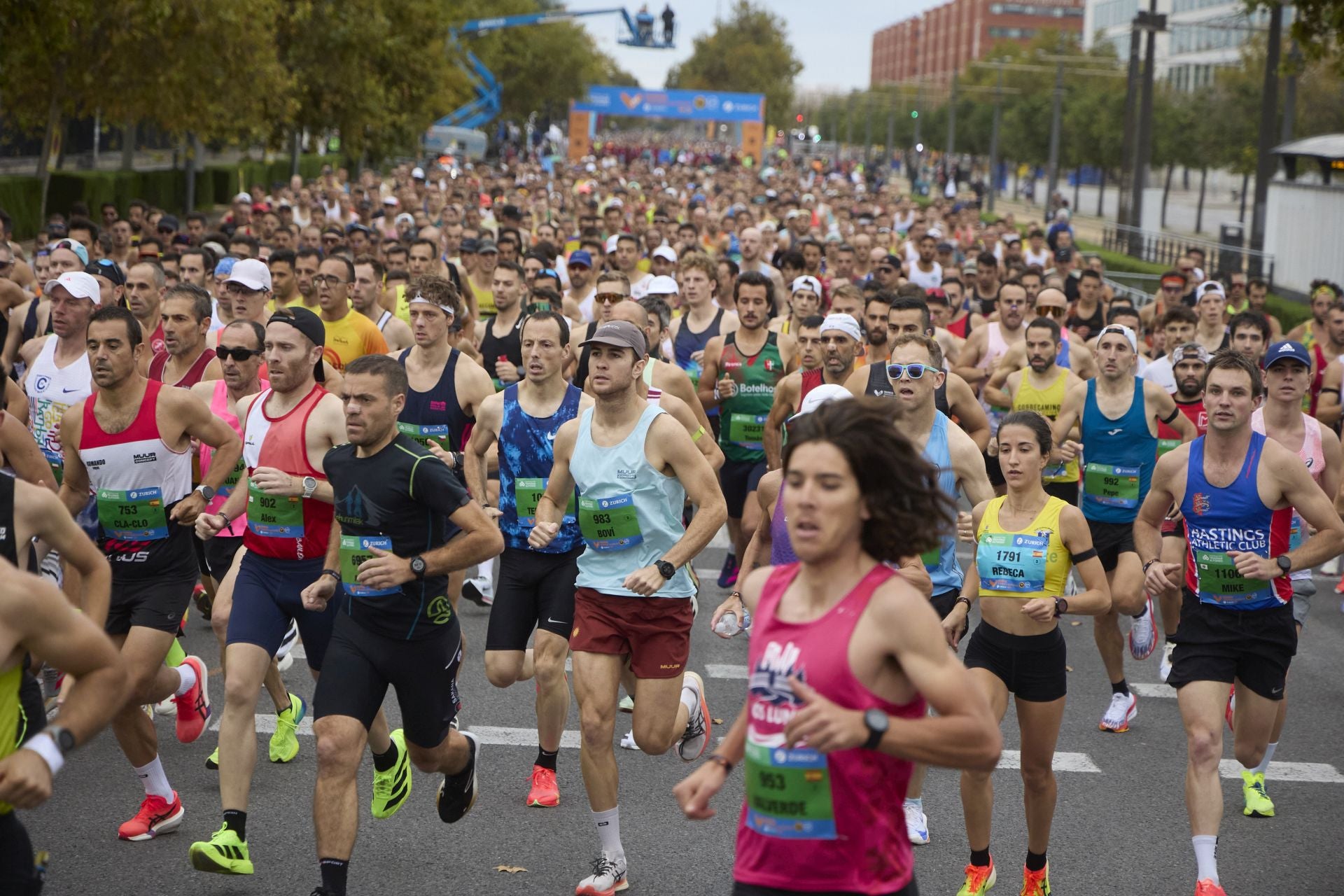 Corredores del Maratón de Valencia en imagen de archivo.