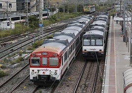 Trenes de cercanías en una imagen de archivo.