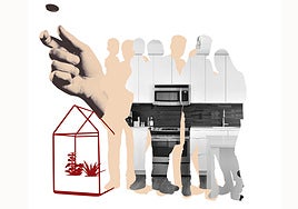 Vivienda en el barrio de Orriols.