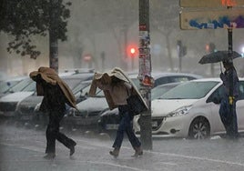 Lluvias en Valencia.
