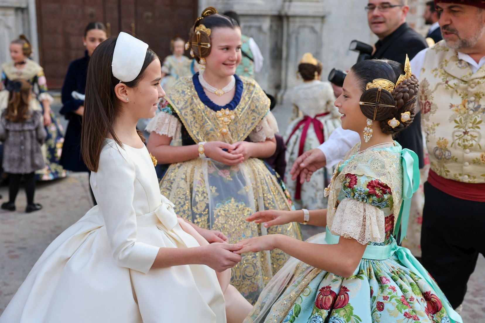 Así ha sido la visita de la fallera mayor infantil de Valencia a Burriana