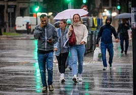Lluvias en Valencia.