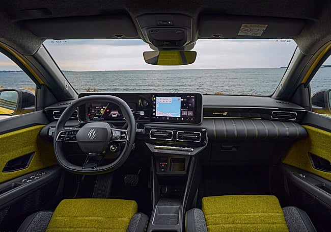 Los colores de la carrocería, muy presentes en el interior.