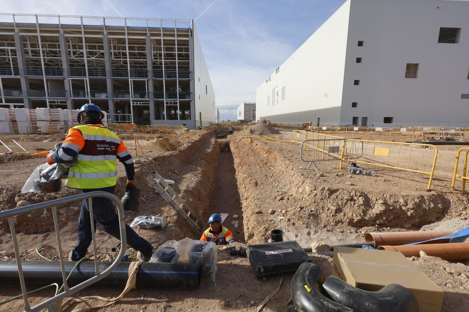 Así avanzan las obras de la gigafactoría de PowerCo en Sagunto