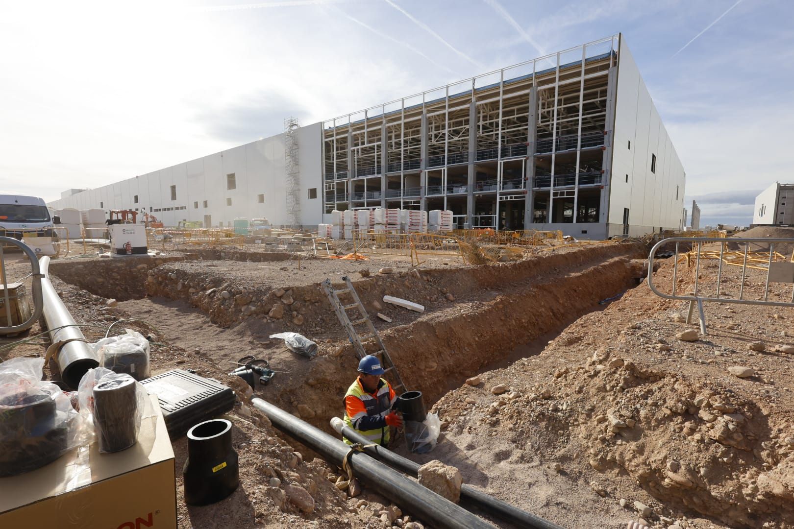 Así avanzan las obras de la gigafactoría de PowerCo en Sagunto
