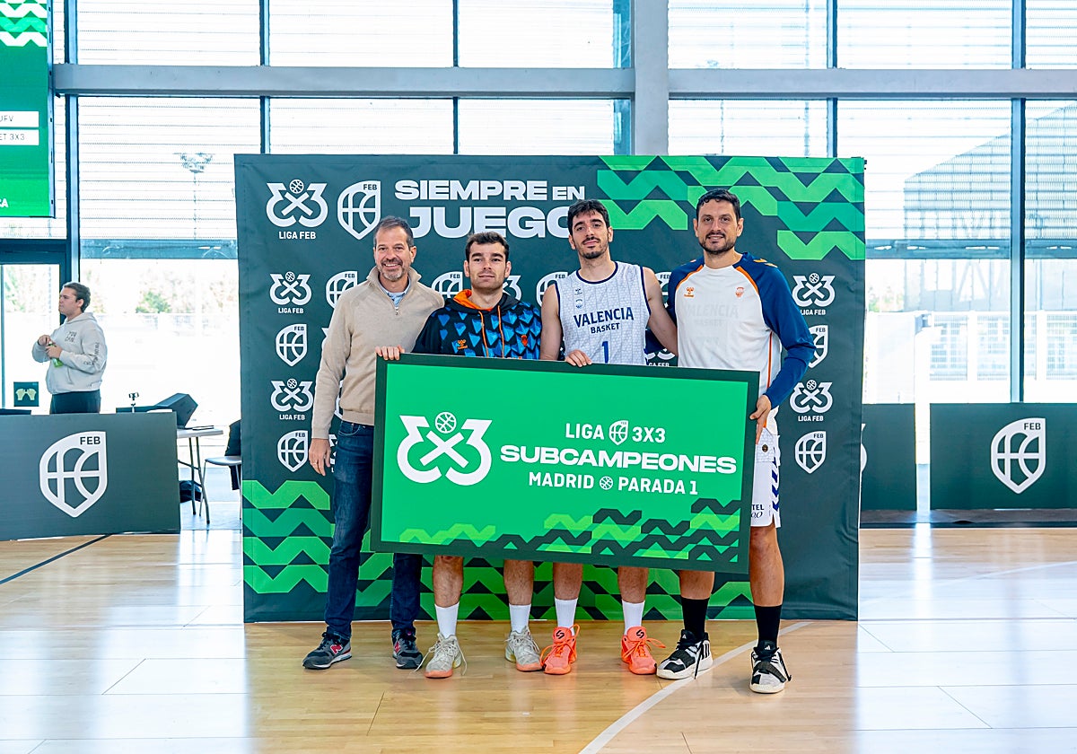 Equipo masculino Valencia Basket 3x3.