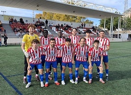 El once inicial del Jávea ante el Thader.